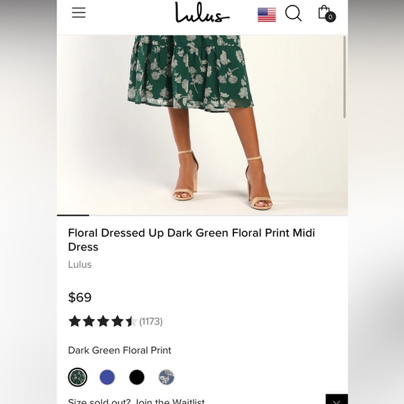 Green Lulu’s Dress - perfect for wedding guest - Picture 3 of 7